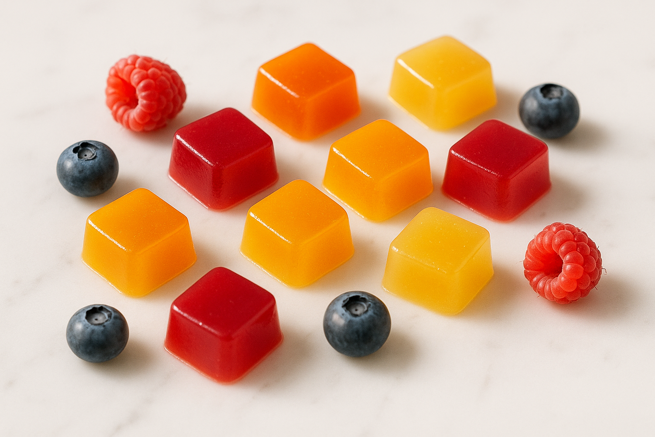 Selbstgemachte Protein-Fruchtgummi mit Clear Whey