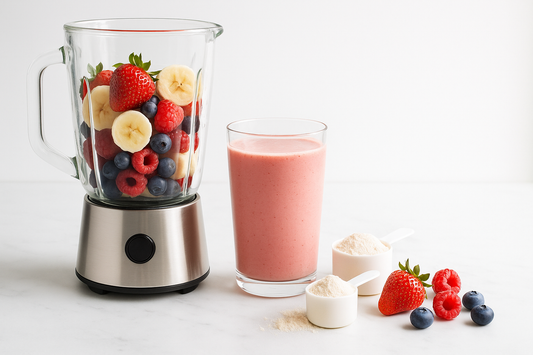 Protein Shake selber machen – Zutaten und fertiger Shake