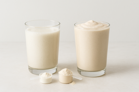 Whey und Casein Protein im Vergleich