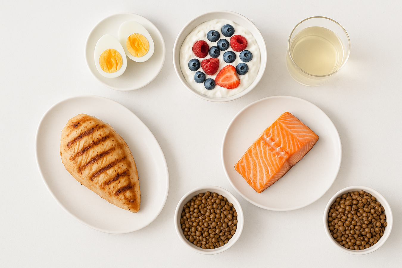 Proteinreiche Mahlzeit für den Muskelaufbau