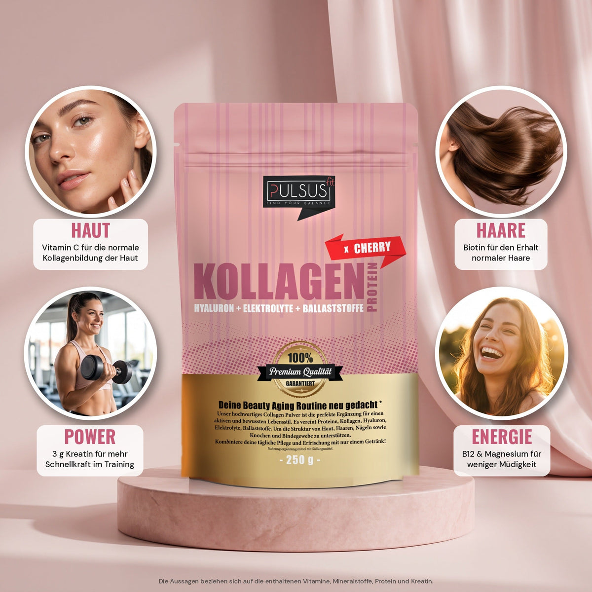 Kollagen Protein Women Edition: Haut, Haare, Power, Energie