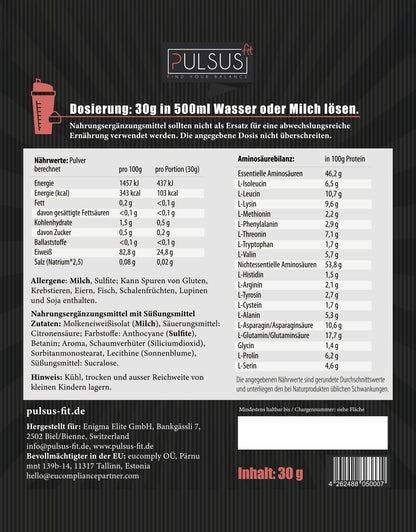 CLEAR WHEY PROTEIN - TESTER
